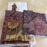 Sapphire 3pc printed light  khaddar suit